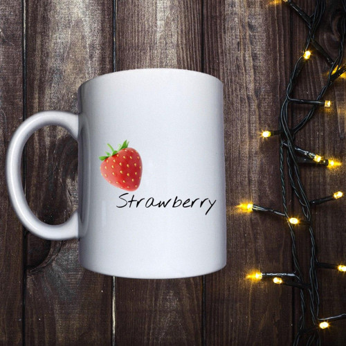 Чашка з принтом - Strawberry