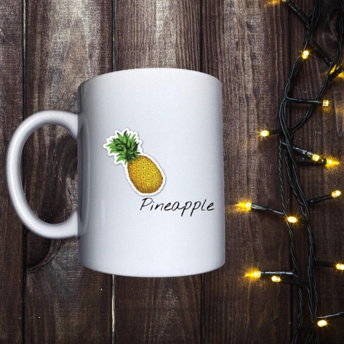 Чашка з принтом - Pineapple