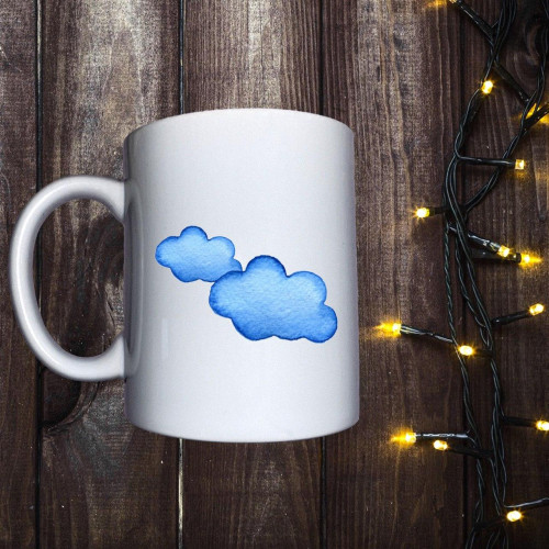 Чашка з принтом - Хмаринки