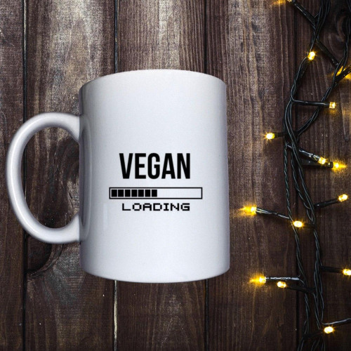 Чашка з принтом - Vegan loading