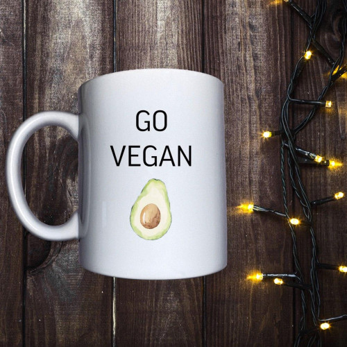 Чашка з принтом - Go Vegan