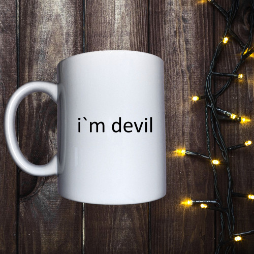 Чашка з принтом - I`m devil