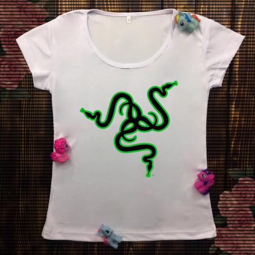 Жіноча футболка з принтом - Змії