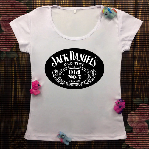 Жіноча футболка з принтом - Jack Daniels