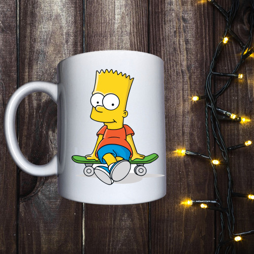 Чашка з принтом - Барт Сімпсон