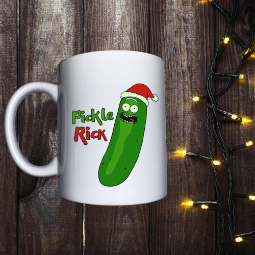 Чашка з принтом - Рік - новорічний огірок