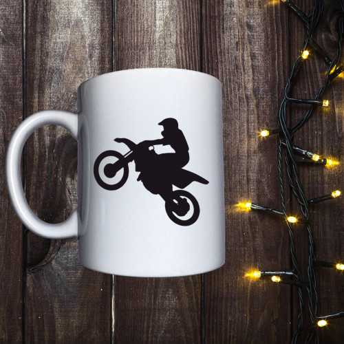 Чашка з принтом - Мотоцикліст