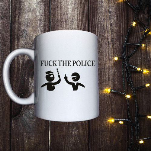 Чашка з принтом - Fuck the Police