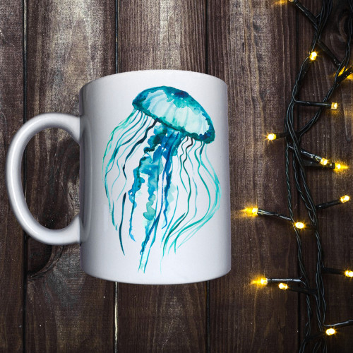 Чашка з принтом - Медуза