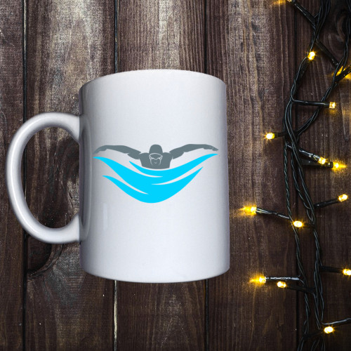 Чашка з принтом - Плавання