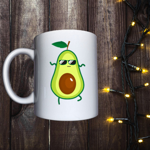 Чашка з принтом - Стильне авокадо