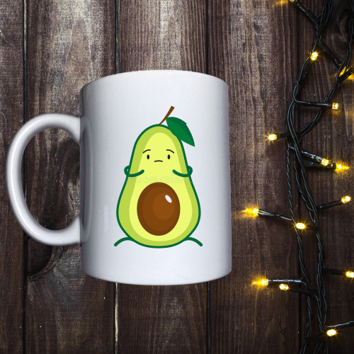 Чашка з принтом - Сумне авокадо