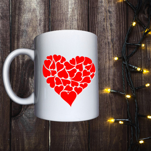 Чашка з принтом - Серце з сердець