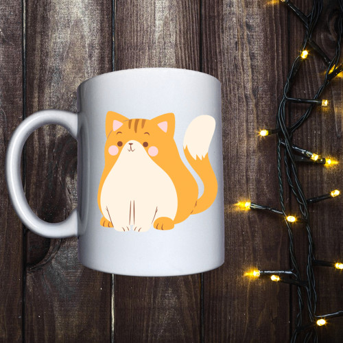 Чашка з принтом - Милий котик