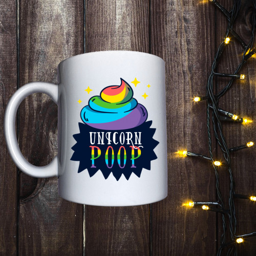 Чашка з принтом - Unicorn Poop