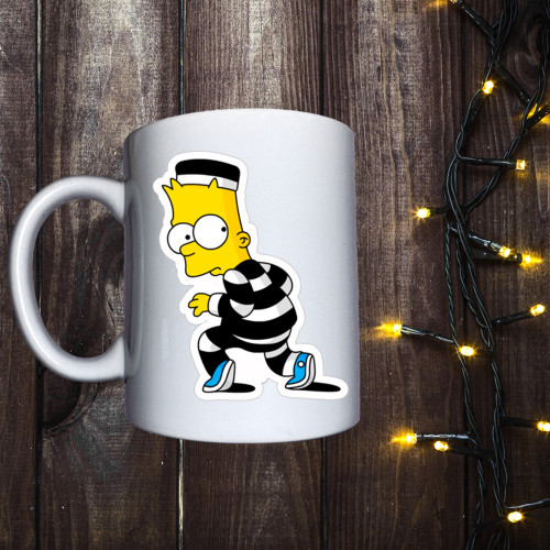 Чашка з принтом - Злодій Барт Сімпсон