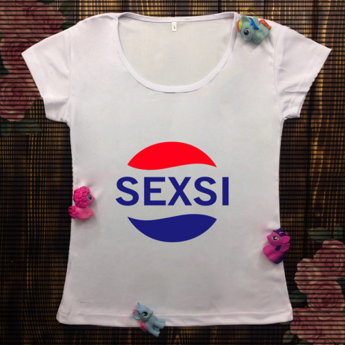 Жіноча футболка з принтом - SEXSI