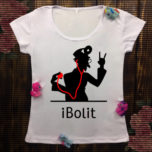 Жіноча футболка з принтом - iBolit