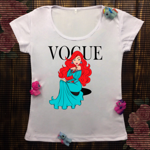 Жіноча футболка з принтом - Vogue Аріель