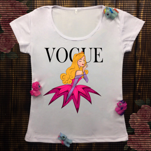 Жіноча футболка з принтом - Vogue Аврора