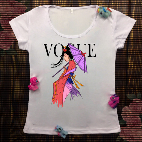 Жіноча футболка з принтом - Vogue Мулан