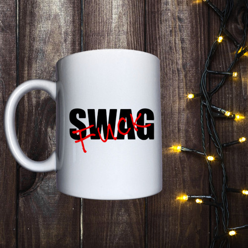 Чашка з принтом - Swag Fuck