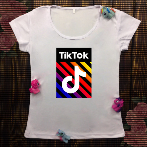 Жіноча футболка з принтом - TikTok