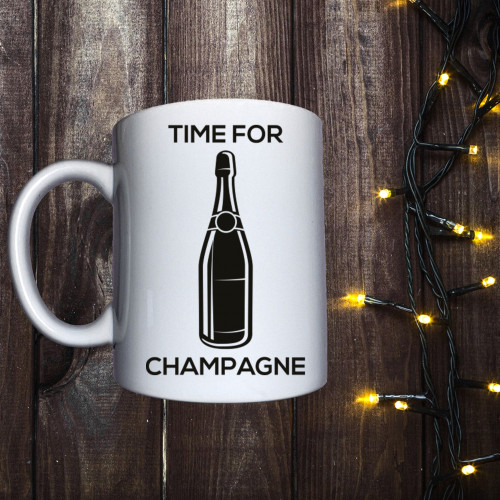 Чашка з принтом - Time for champagne