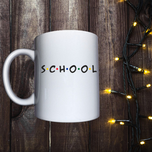 Чашка з принтом - SCHOOL