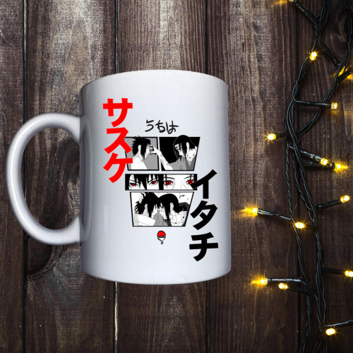 Чашка з принтом - Fan art Itachi and Sasuke