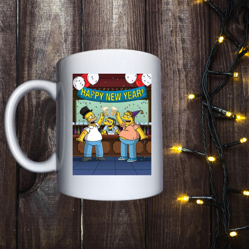 Чашка з принтом - Simpsons - happy new year