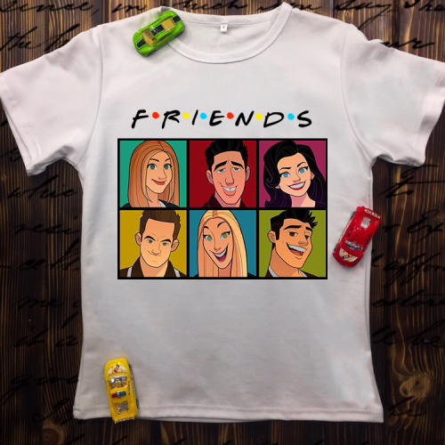 Чоловіча футболка з принтом - Friends портрети