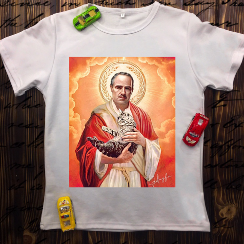 Чоловіча футболка з принтом - Бред Пітт Божественний