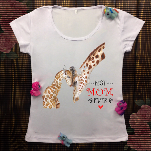 Жіноча футболка з принтом - MOM