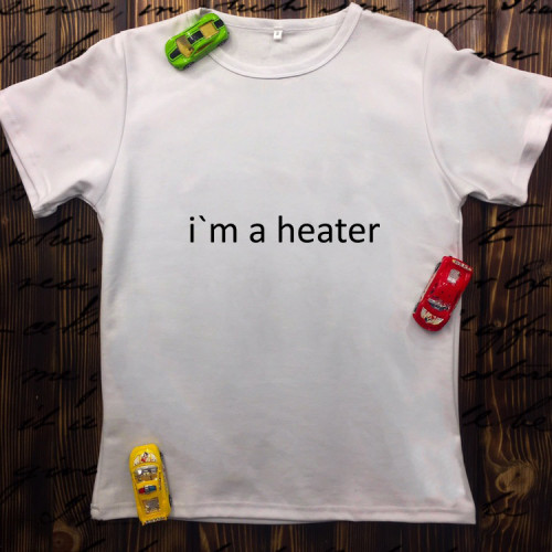 Чоловіча футболка з принтом - i`m a heater
