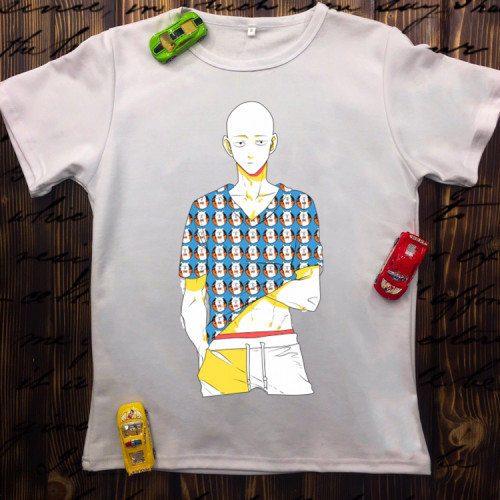 Чоловіча футболка з принтом - Сайтама в альпаки