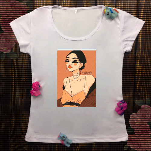 Жіноча футболка з принтом - Трендова дівчина