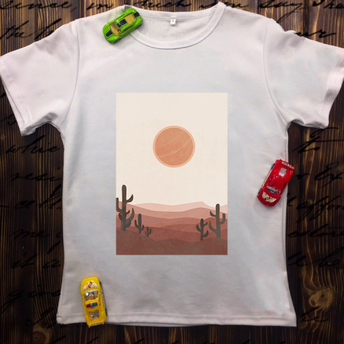 Чоловіча футболка з принтом - Пустеля 