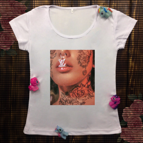Жіноча футболка з принтом - Луї Вітон