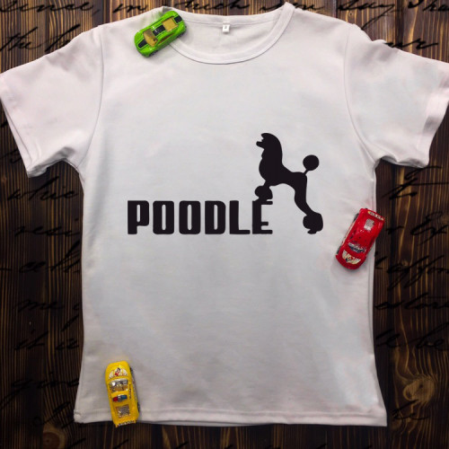 Чоловіча футболка з принтом - Poodle