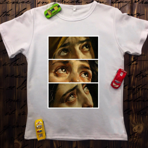 Чоловіча футболка з принтом - Очі мучеників