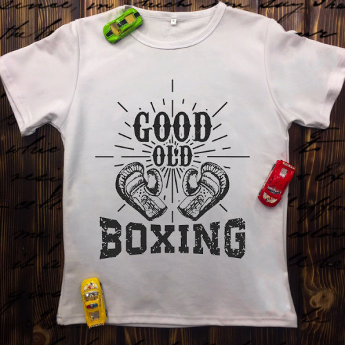 Чоловіча футболка з принтом - Good old Boxing