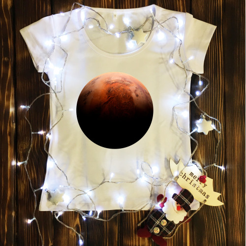 Жіноча футболка з принтом - Марс