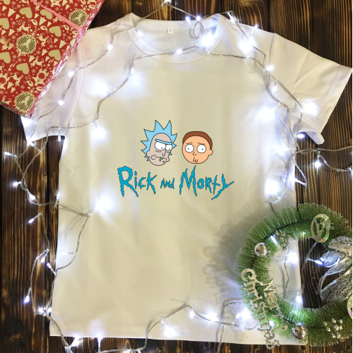 Чоловіча футболка з принтом - Рік і Морті