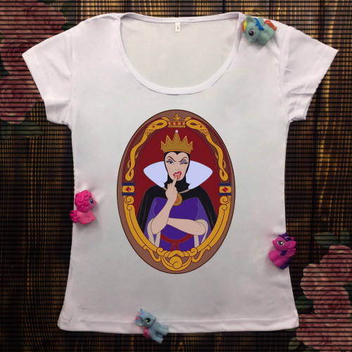 Жіноча футболка з принтом - Зла Королева