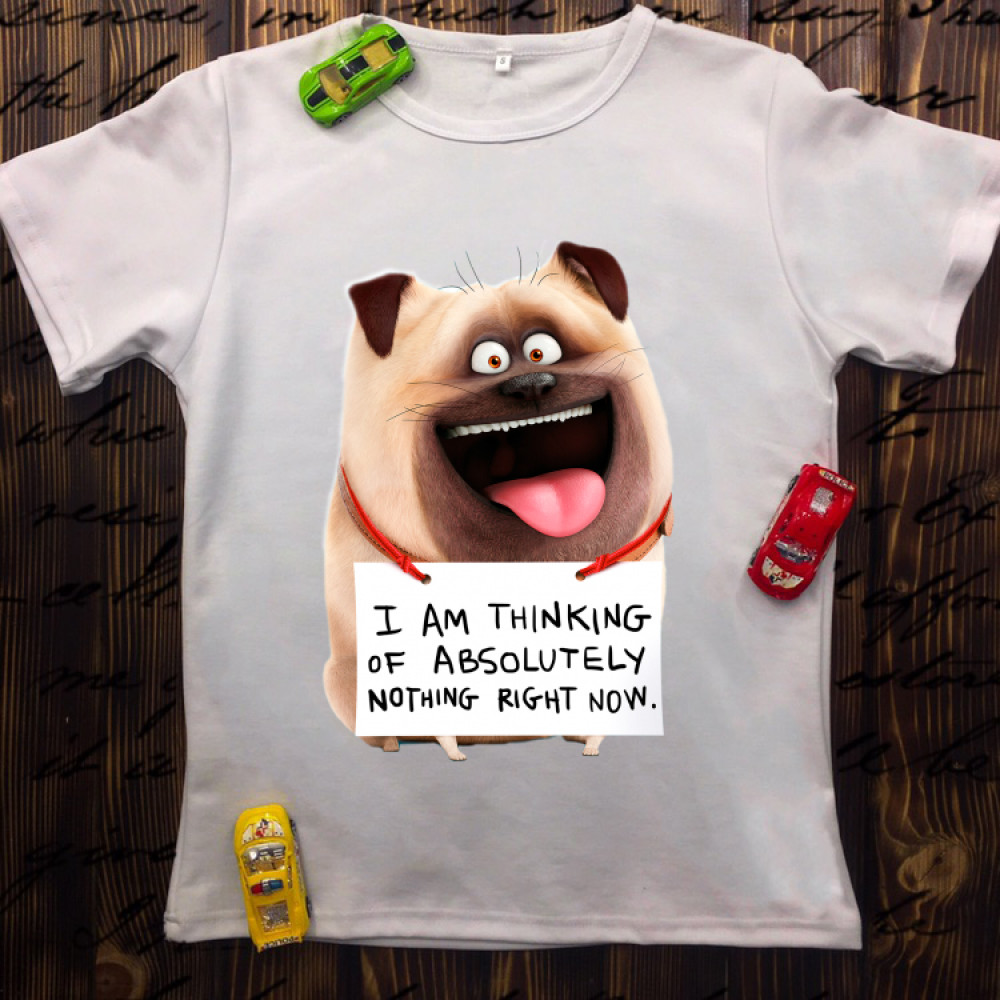 Дитяча футболка з принтом - Домашні тварини :Мопс