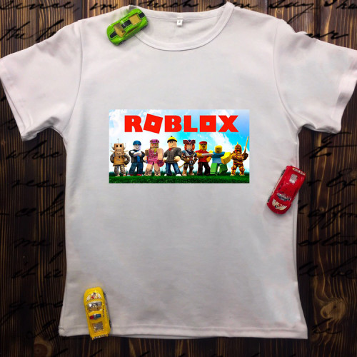 Чоловіча футболка з принтом - Roblox Персонажі