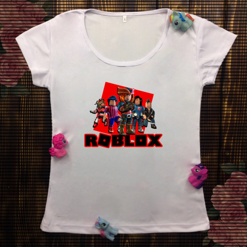 Жіноча футболка з принтом - Roblox Team Of Heroes
