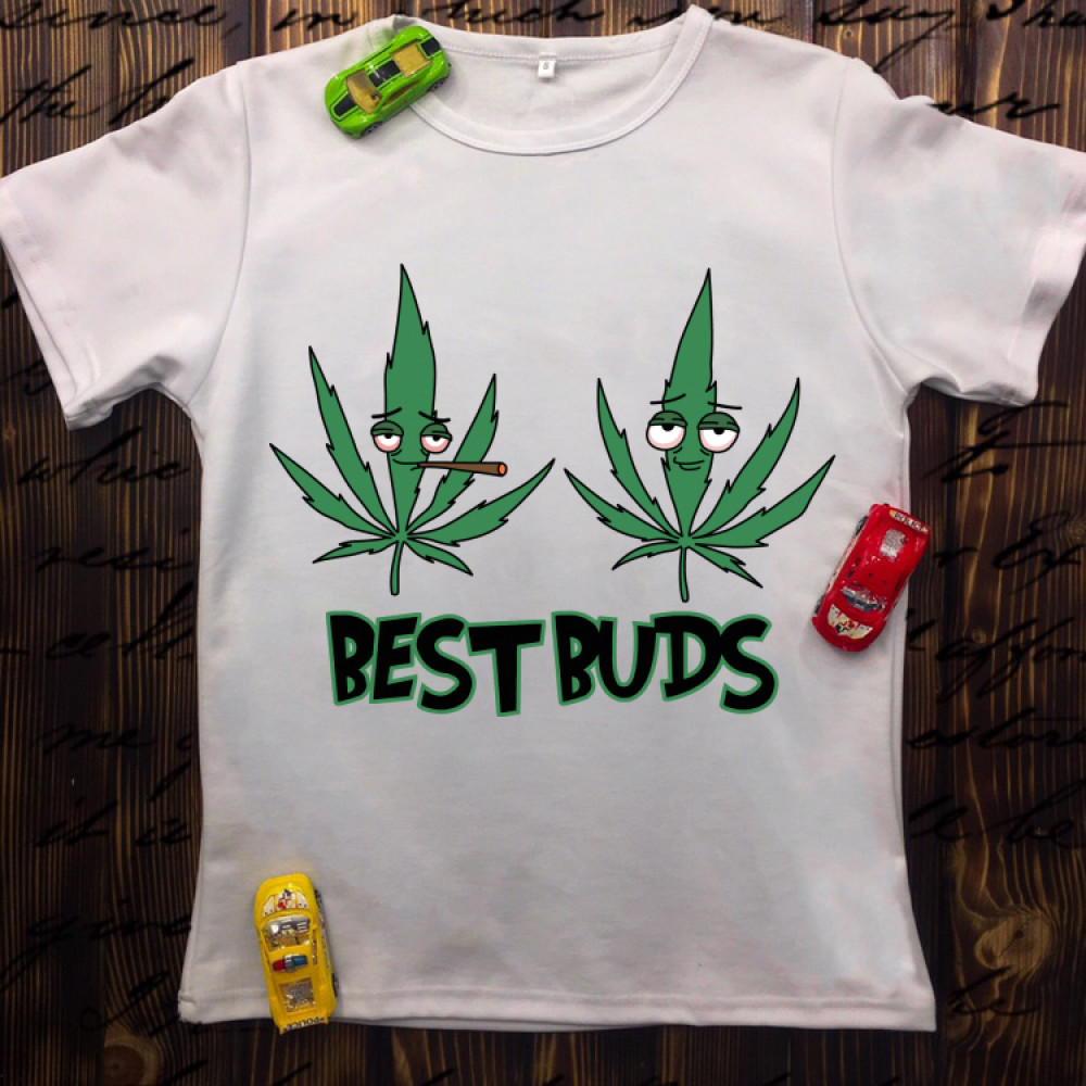 Чоловіча футболка з принтом - Best Buds