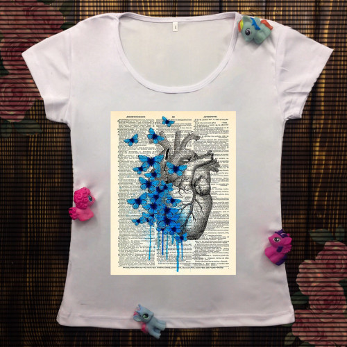 Жіноча футболка з принтом - Сердце 